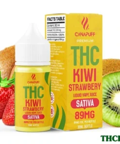 CanaPuff Kiwi Strawberry 89mg THC – Liquid, 30 ml