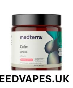 Medterra, Calm 25mg CBD+ Gummies, Strawberry Lemonade, Broad Spectrum THC-Free, 20ct, 500mg CBD