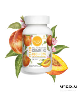 Wyld CBD, Peach Gummies, Broad Spectrum THC-Free, 40ct, 400mg CBC + 800mg CBD