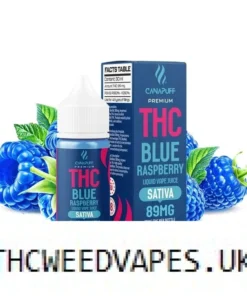 CanaPuff Blue Raspberry 89mg THC – Liquid, 30 ml UK