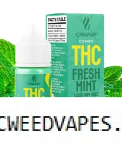 CanaPuff THC/2000mg CBD – Fresh Mint 89mg THC – Liquid, 30 ml