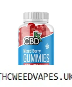 CBDfx, Original Mixed Berry CBD Gummies, Broad Spectrum THC-Free, 60ct, 1500mg CBD