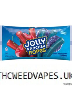 JOLLY RANCHER Ropes Blue Raspberry and Cherry Flavored Candy Bag, 10 oz