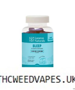 Lazarus Naturals, CBD Sleep Gummies, Lemon Mango, Full Spectrum, 40ct, 400mg CBN + 600mg CBD