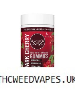 Wyld CBD, Dark Cherry Sleep CBD+THC Gummies, Full Spectrum, 30ct, 60mg THC + 150mg CBN + 600mg CBD